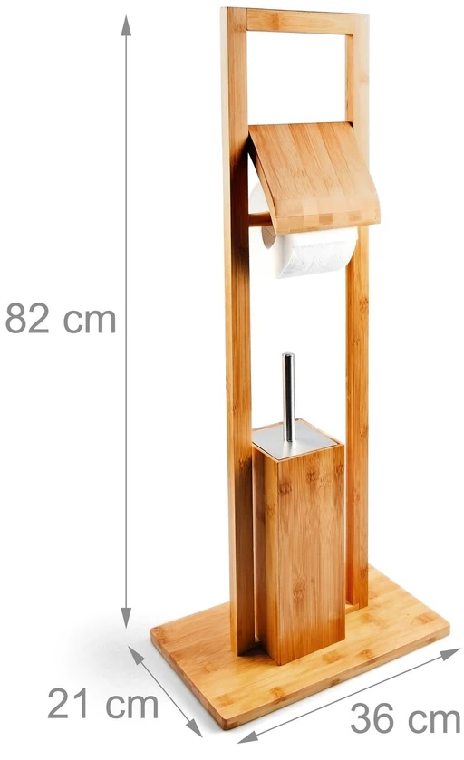 Relaxdays WC rinkinys Bamboo