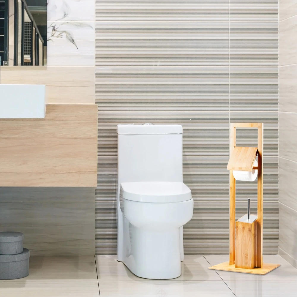 Relaxdays WC rinkinys Bamboo