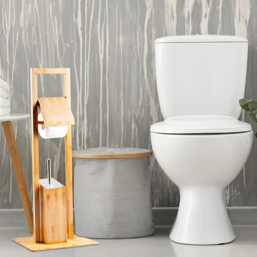 Relaxdays WC rinkinys Bamboo