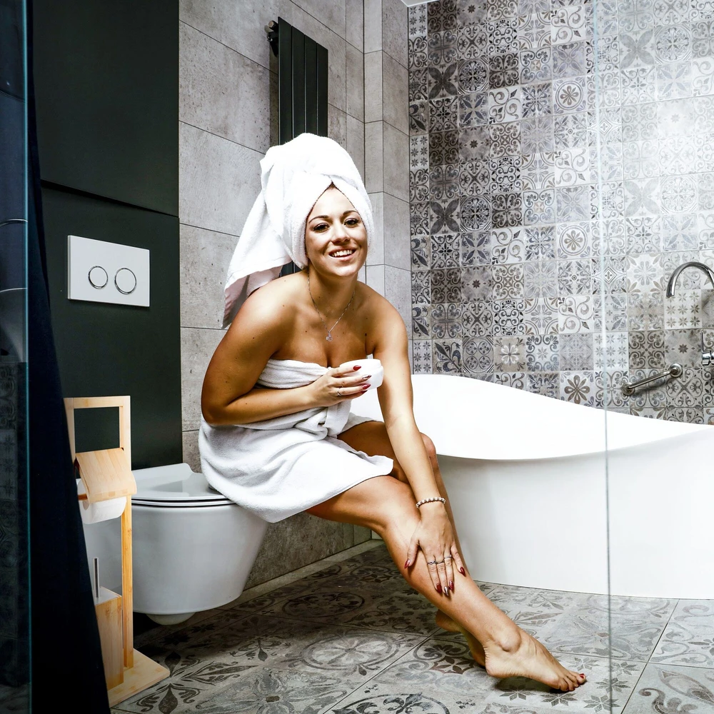 Relaxdays WC rinkinys Bamboo