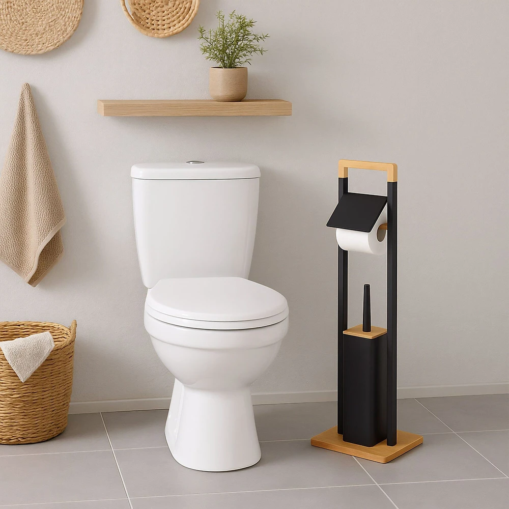 Relaxdays Bambukinis WC rinkinys