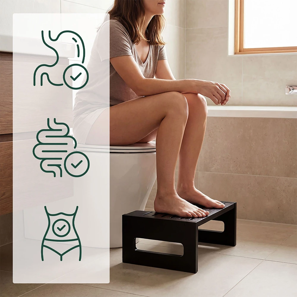 Relaxdays Bambukinė tualeto kėdutė