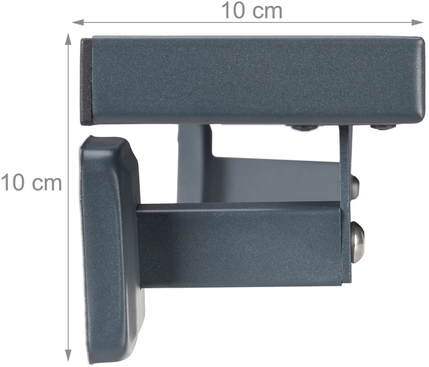 Relaxdays Kampinis antracito spalvos turėklas