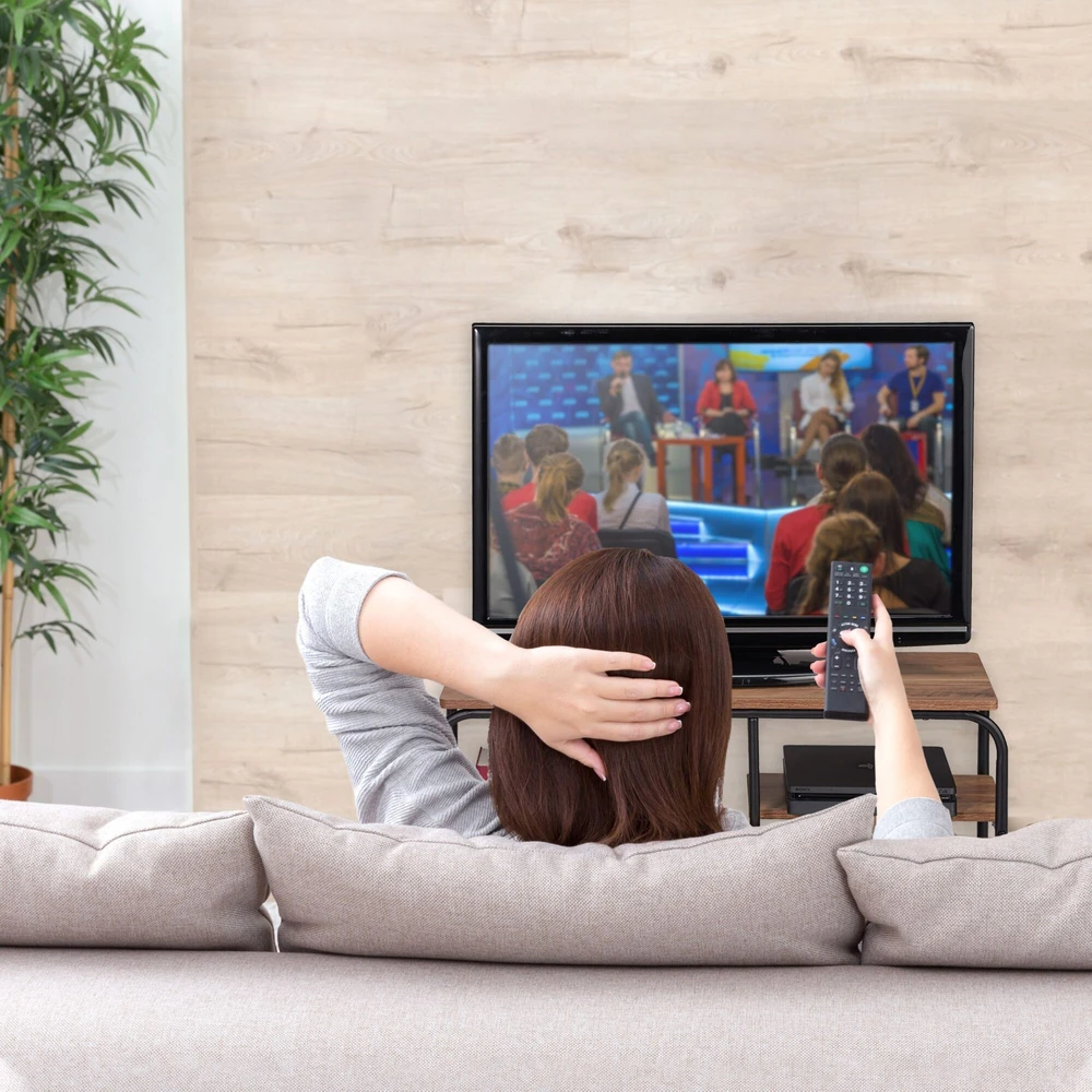Relaxdays TV staliukas su lentyna
