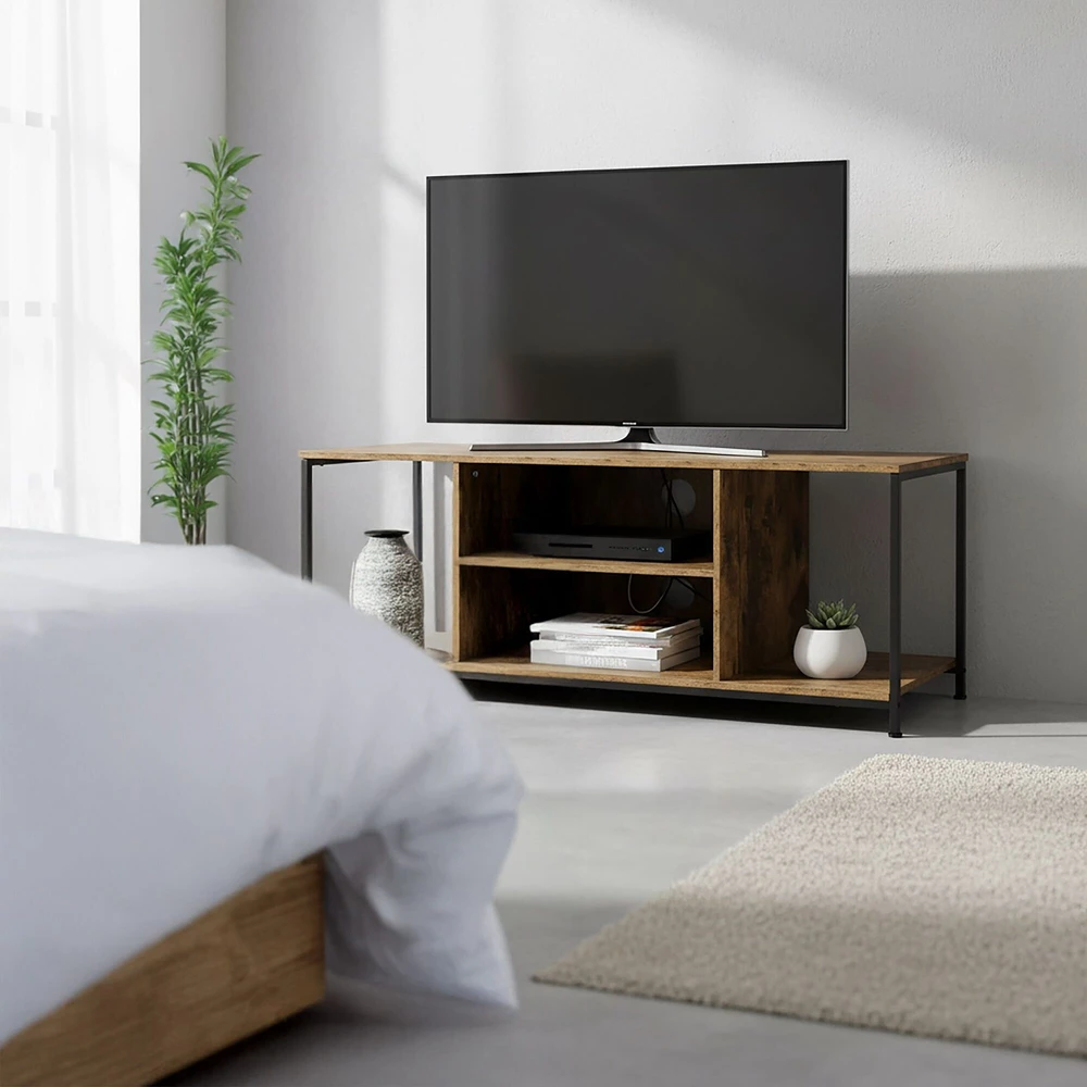 Relaxdays TV žema spintelė su 4 skyriais