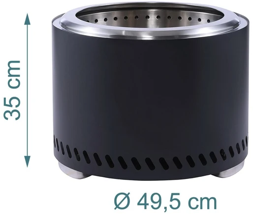 Relaxdays Bedūmis ugens dubuo, Ø 49,5 cm