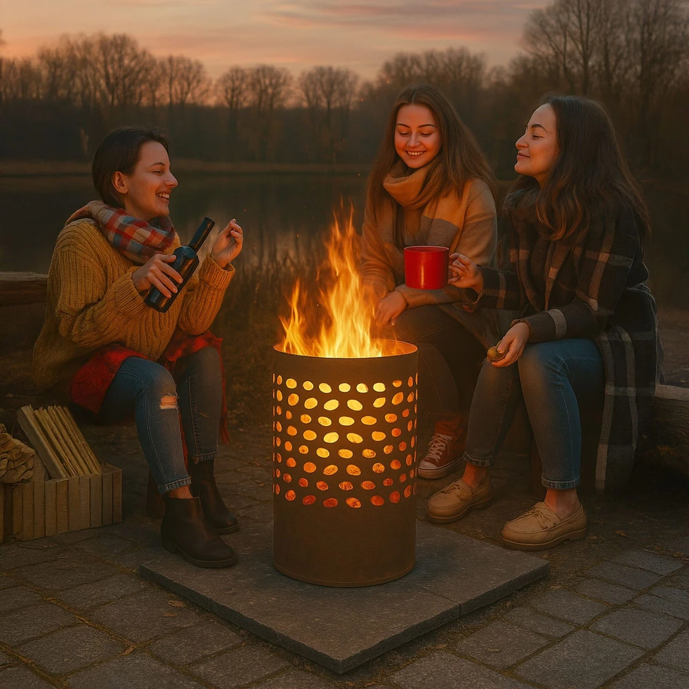 Relaxdays Ugnies krepšys su apsauga nuo kibirkščių