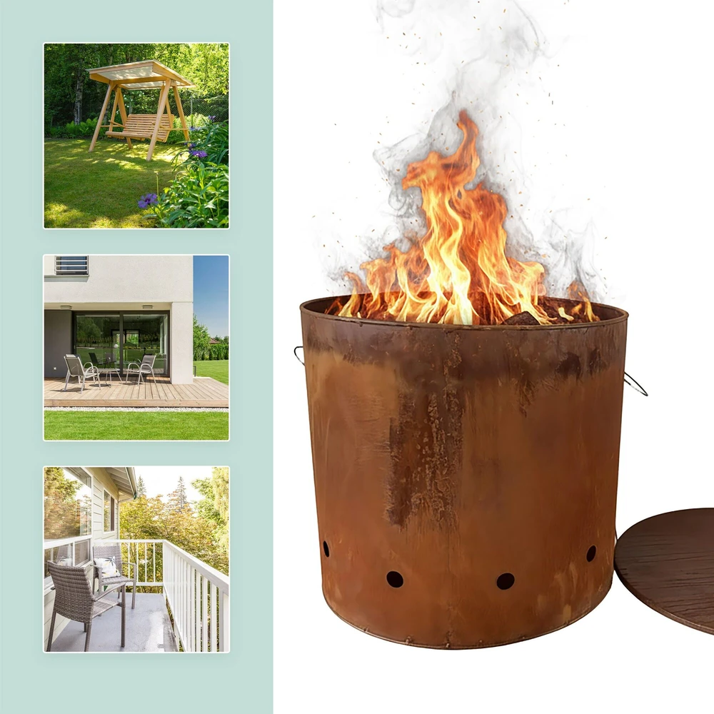 Relaxdays Corten plieno ugnies statinė
