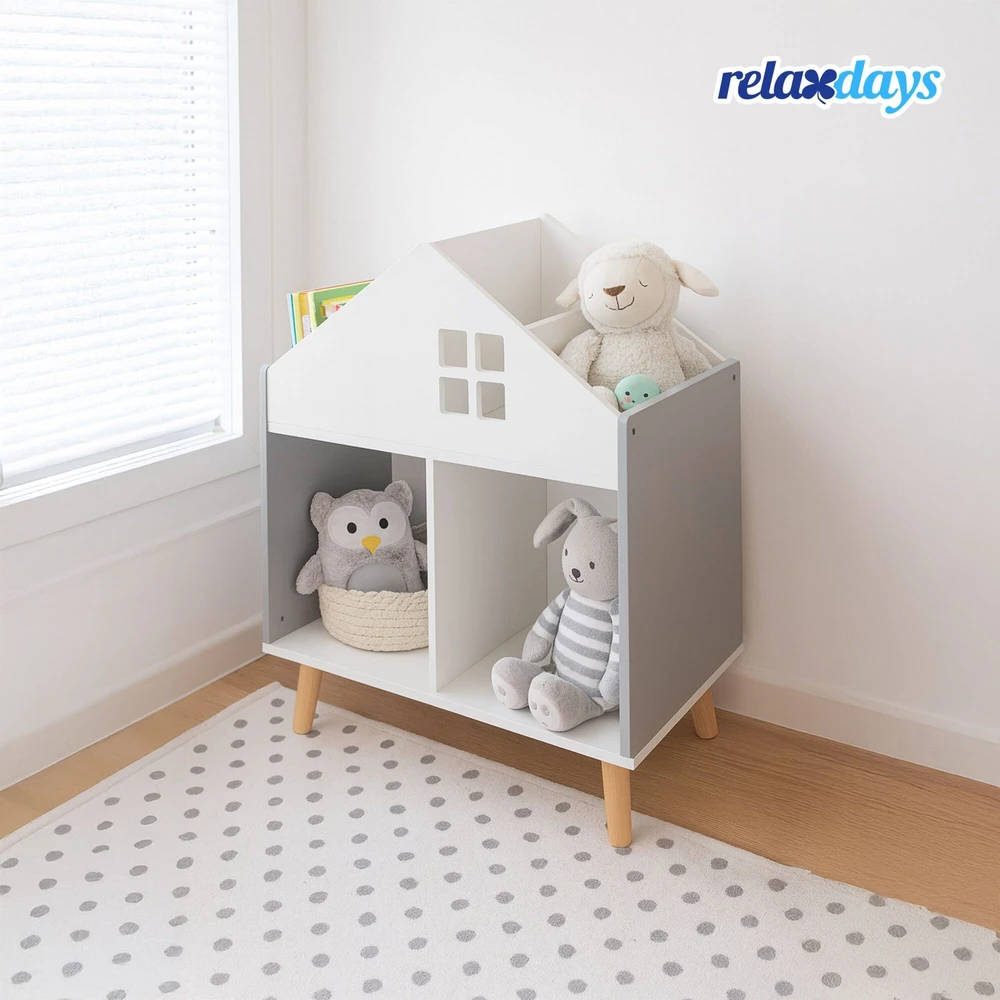 Relaxdays Vaikiška namelio formos lentyna
