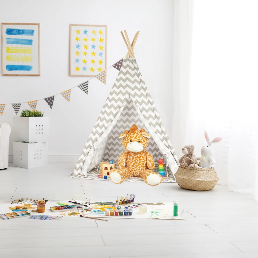 Relaxdays Vaikiška žaidimų palapinė teepee