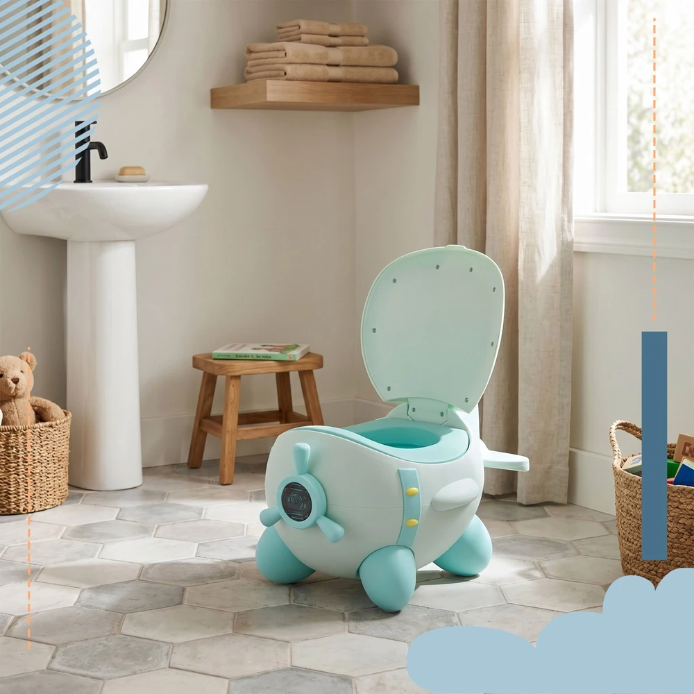 Relaxdays Vaikiškas lėktuvo formos puodukas