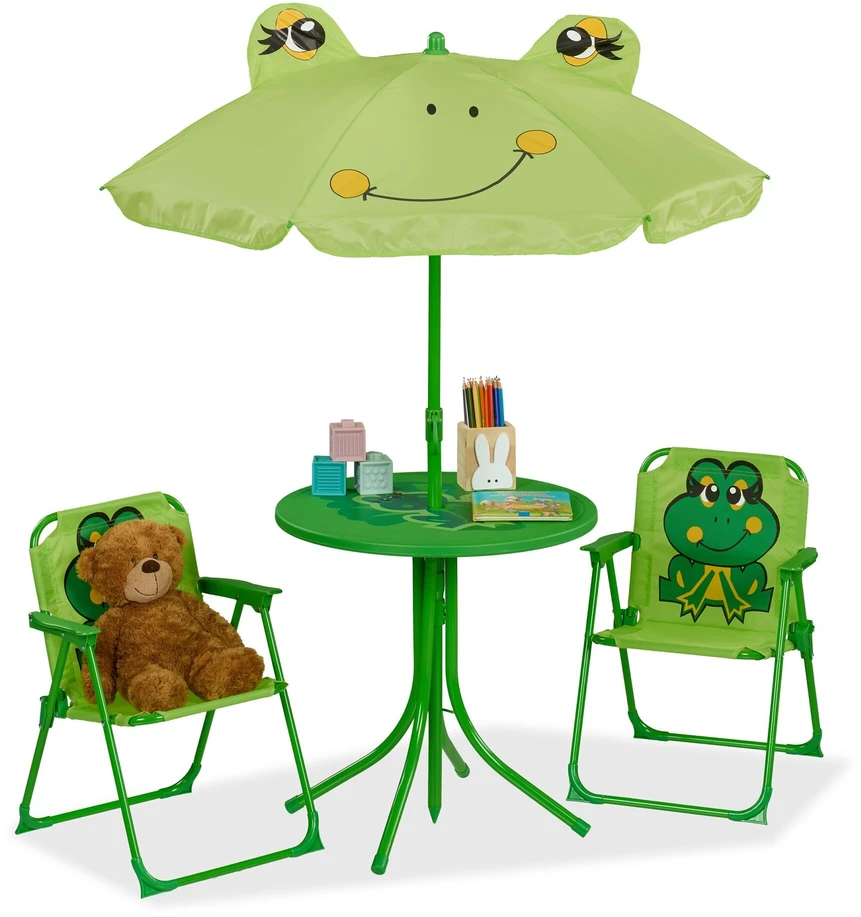 Relaxdays Vaikiškas stovyklavimo rinkinys su skėčiu