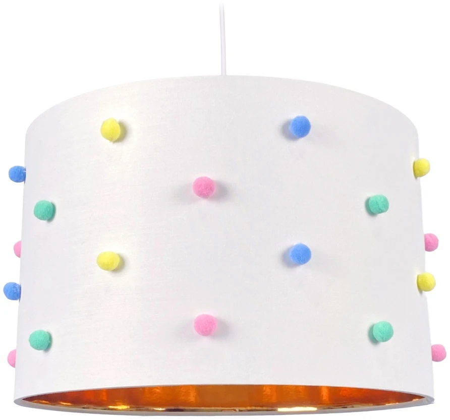 Lampa sufitowa Relaxdays E27 balta, lampa do pokoju dziecięcego