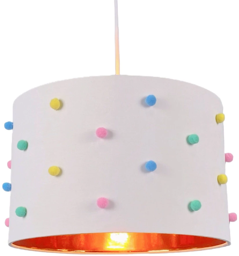 Lampa sufitowa Relaxdays E27 balta, lampa do pokoju dziecięcego