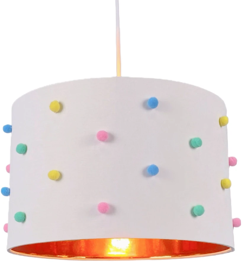 Lampa sufitowa Relaxdays E27 balta, lampa do pokoju dziecięcego
