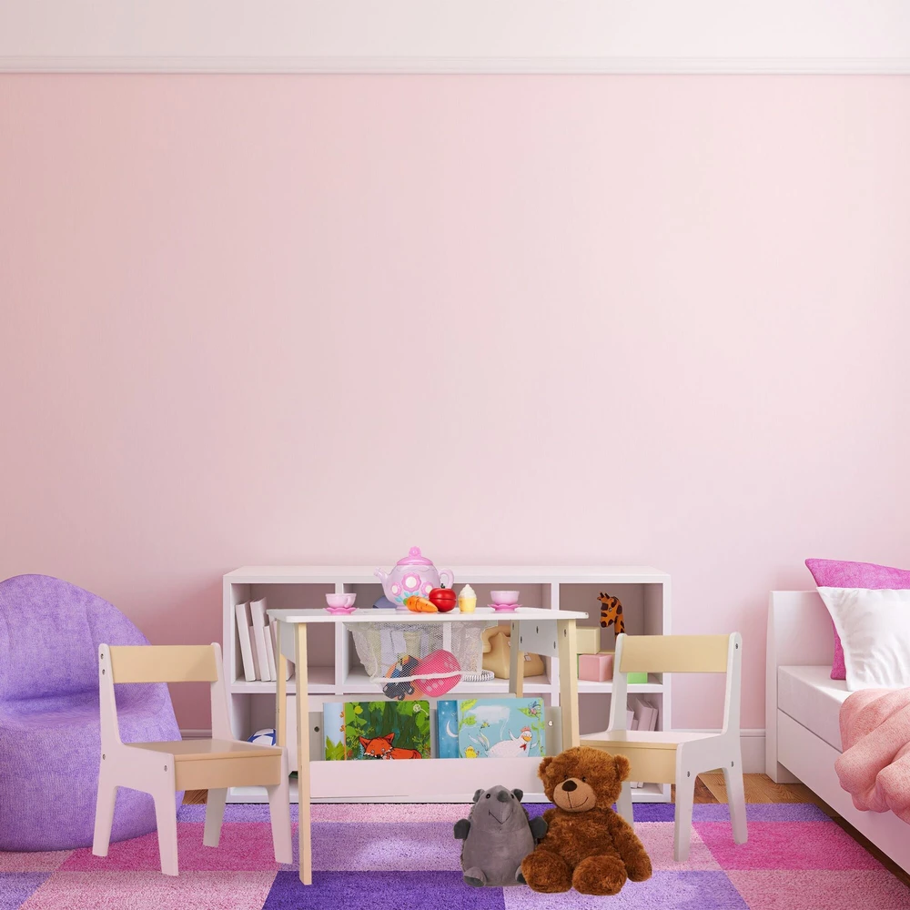 Relaxdays Vaikiškas stalas ir 2 kėdės