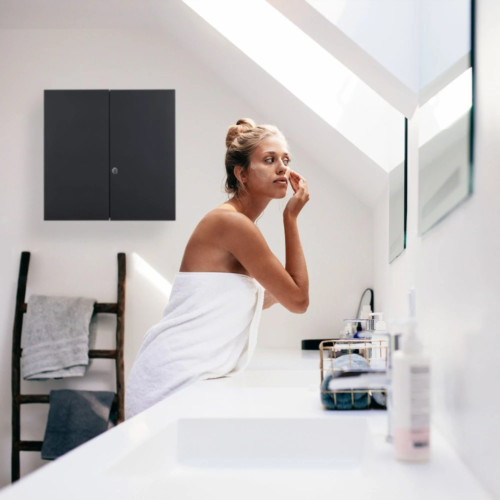 Relaxdays XXL vaistinėlės spintelė antracito spalvos