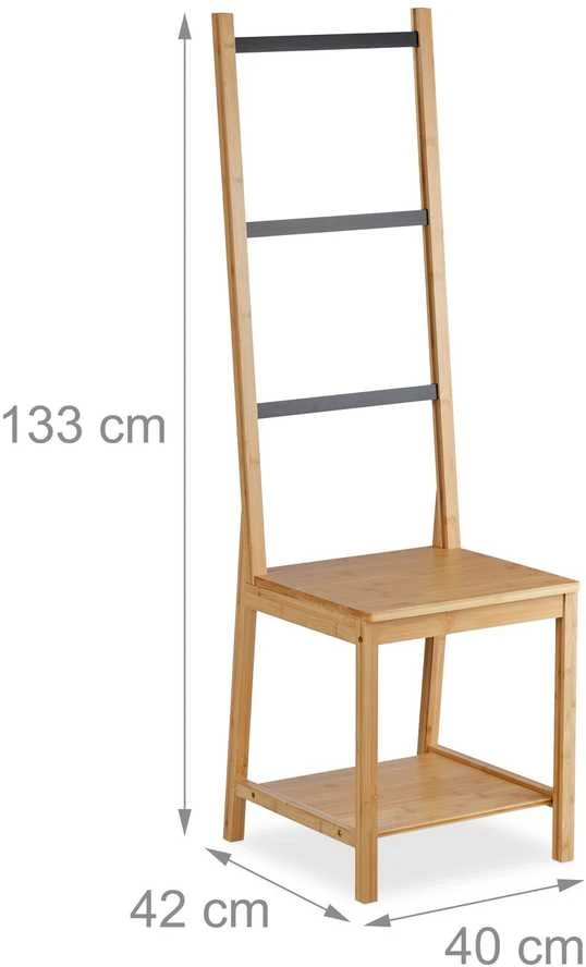 Relaxdays Džentelmeno valet kėdė iš bambuko