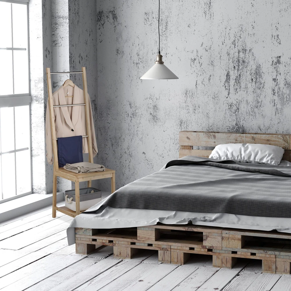 Relaxdays Džentelmeno drabužių kėdė, bambukas ir plienas