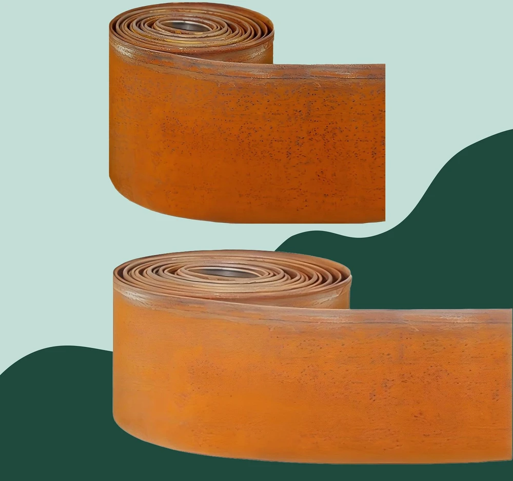 Relaxdays Vejos apvadas, corten plienas