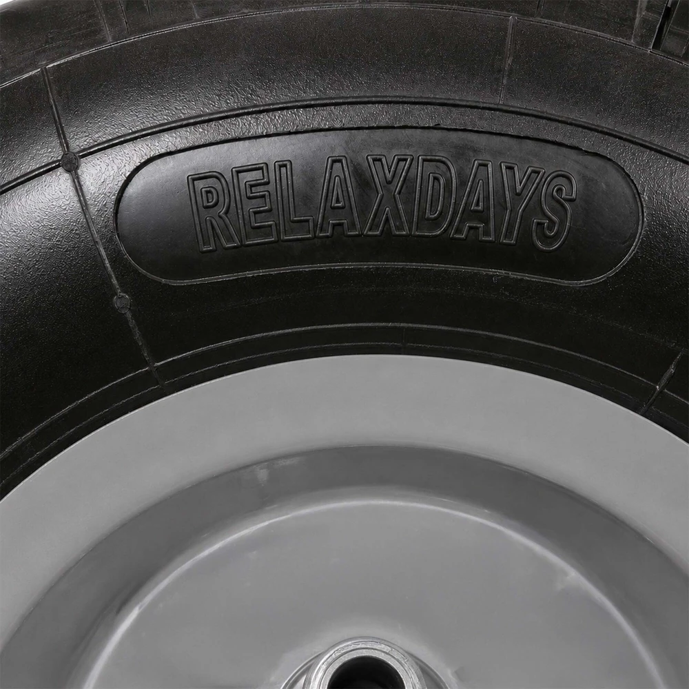 Relaxdays 2x karučio ratų 4.00-6, pilna guma