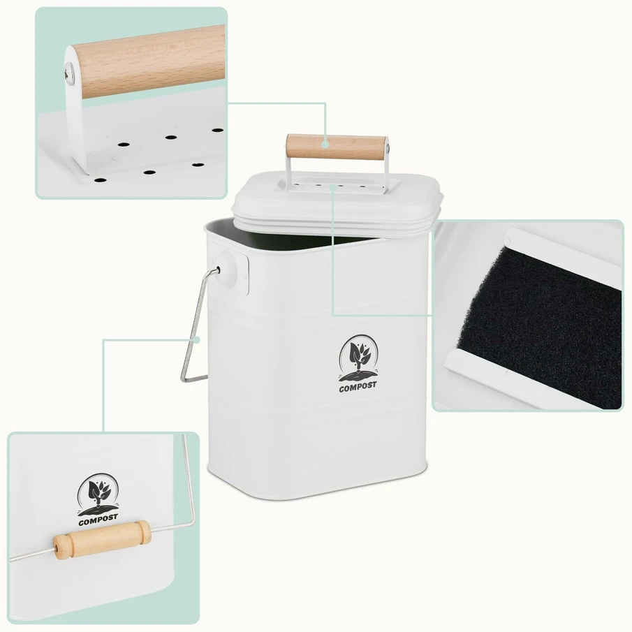 Relaxdays Virtuvinis komposto kibiras 3,5 litro