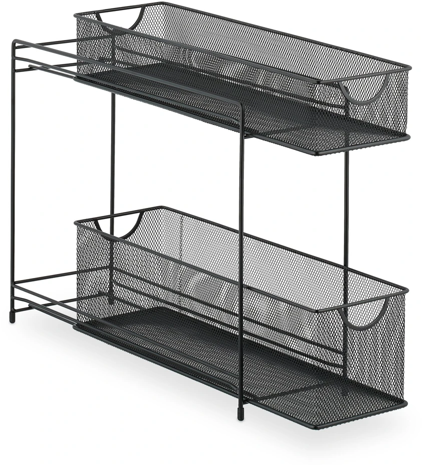 Relaxdays Virtuvės spintelės organizatorius, metalas, 40x15x46 cm