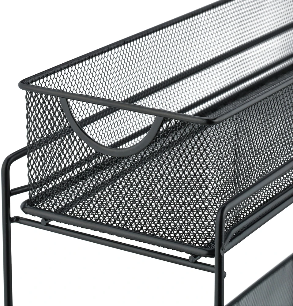 Relaxdays Virtuvės spintelės organizatorius, metalas, 40x15x46 cm