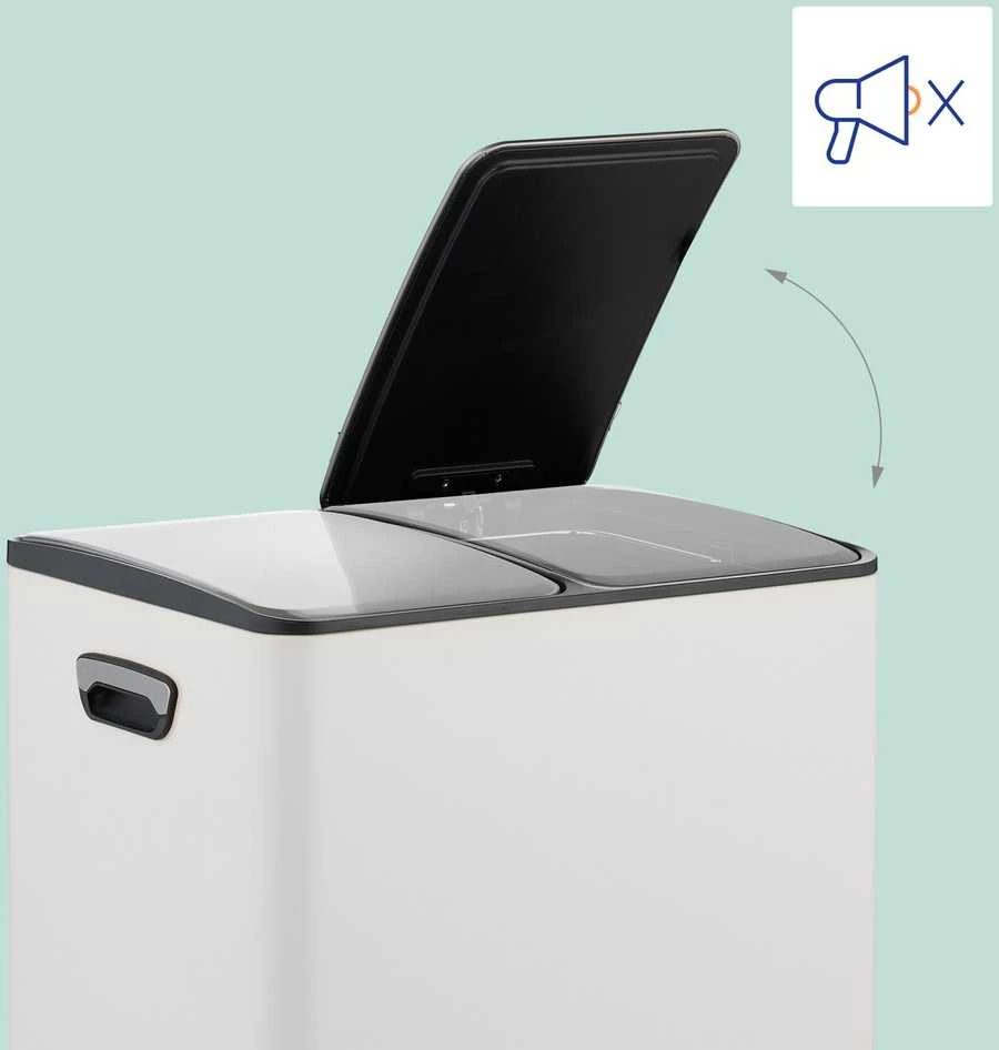 Relaxdays Virtuvės šiukšliadėžė 2x 15 litrų