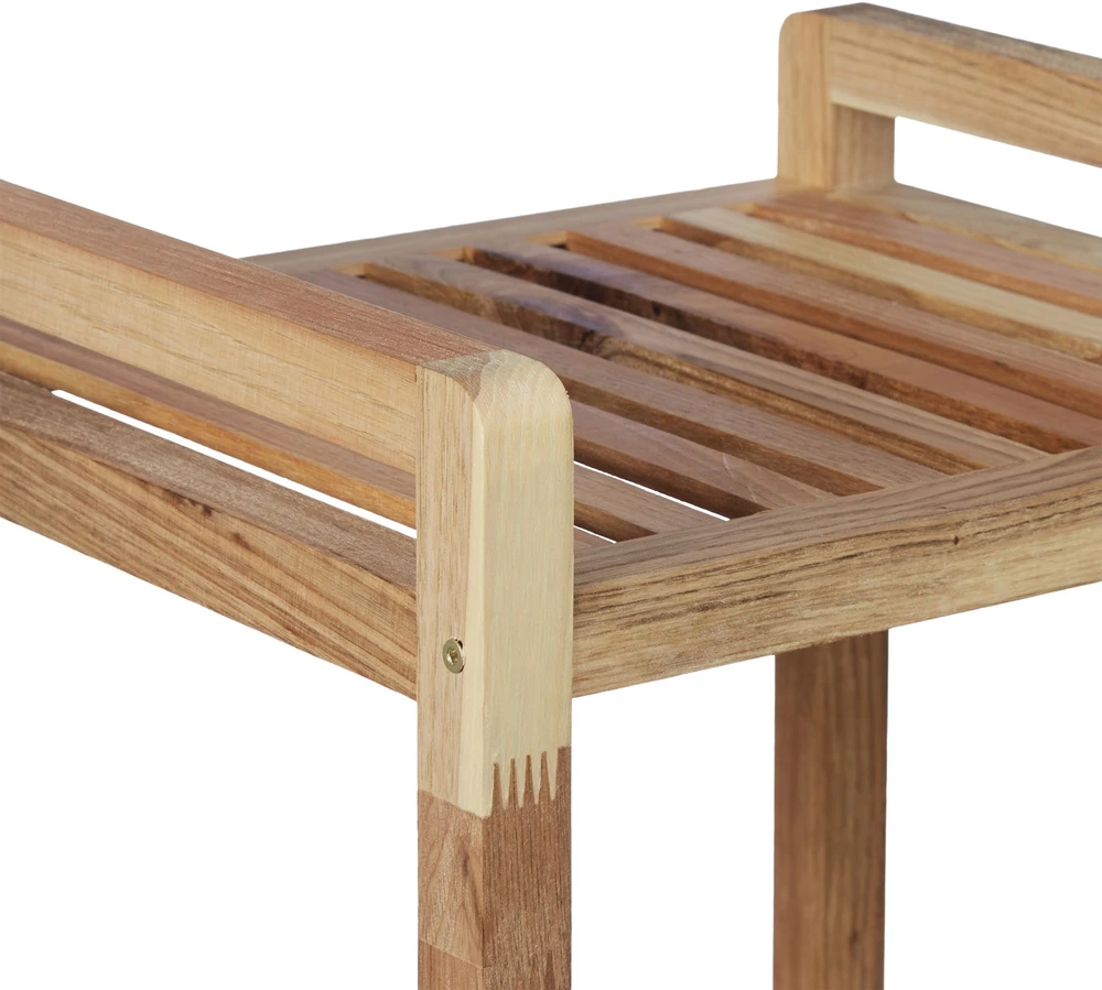 Relaxdays Vonios lentyna, 71.5x35x31 cm, ruda