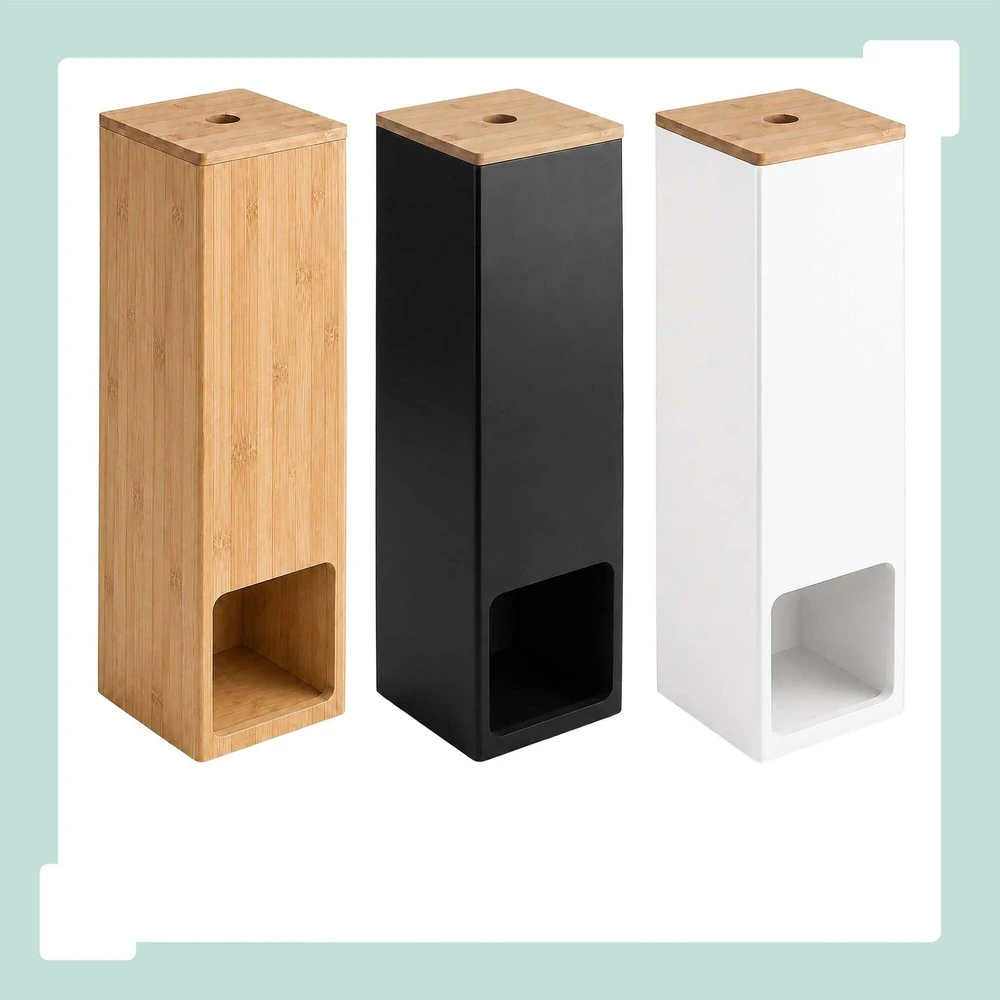 Relaxdays WC popieriaus laikiklis, 4 rulonams, tvirtinamas prie sienos