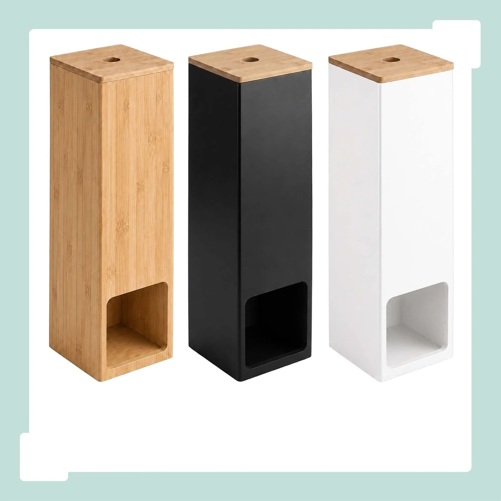 Relaxdays WC popieriaus laikiklis, 4 rulonams, tvirtinamas prie sienos