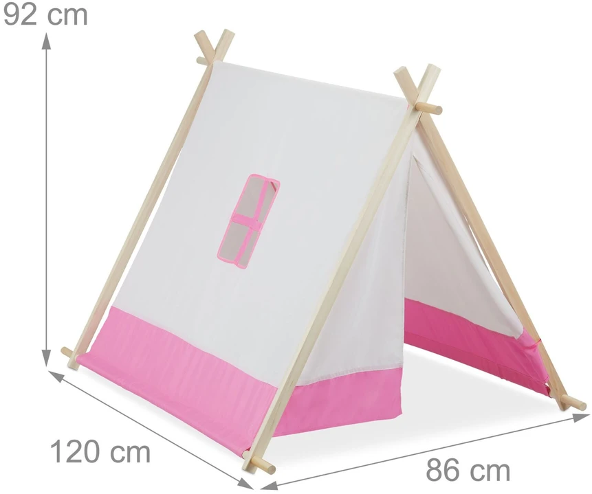 Relaxdays Vaikiška žaidimų palapinė tipi