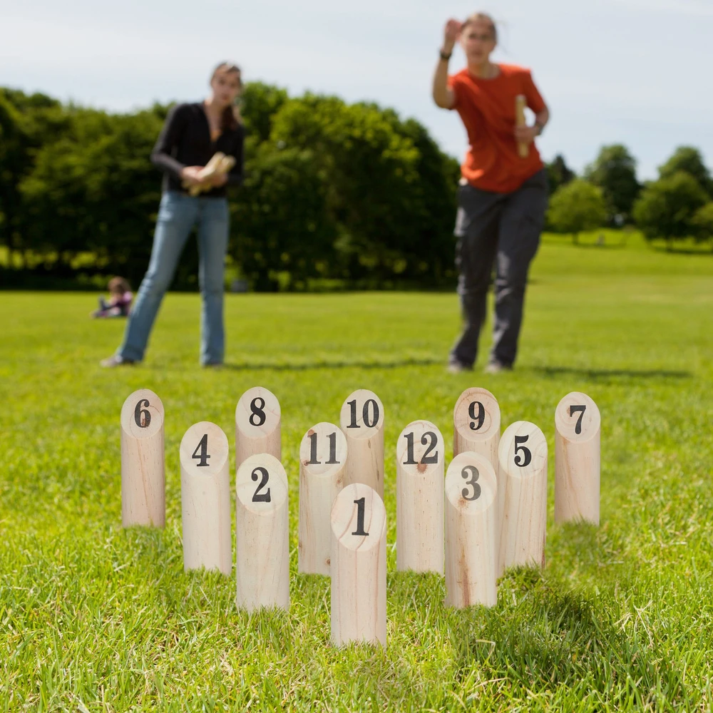 Relaxdays Medinis Kubb žaidimo rinkinys