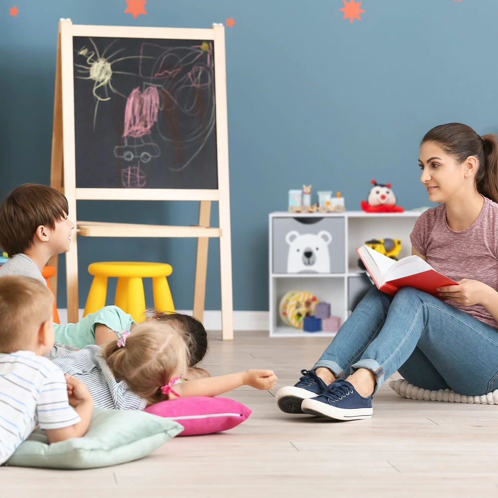 Relaxdays Žaislų laikymo lentyna su 4 skyriais