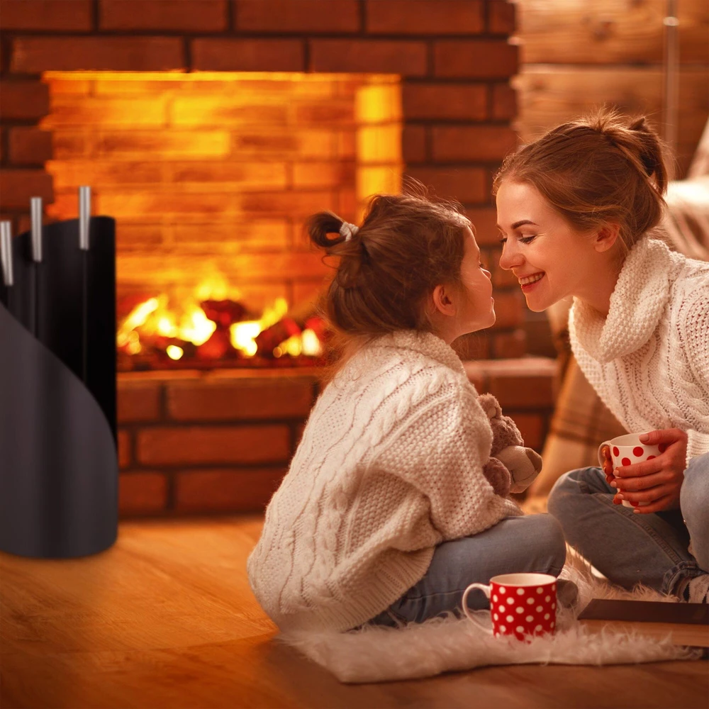 Relaxdays Elegantiškas židinio įrankių rinkinys iš 4 dalių