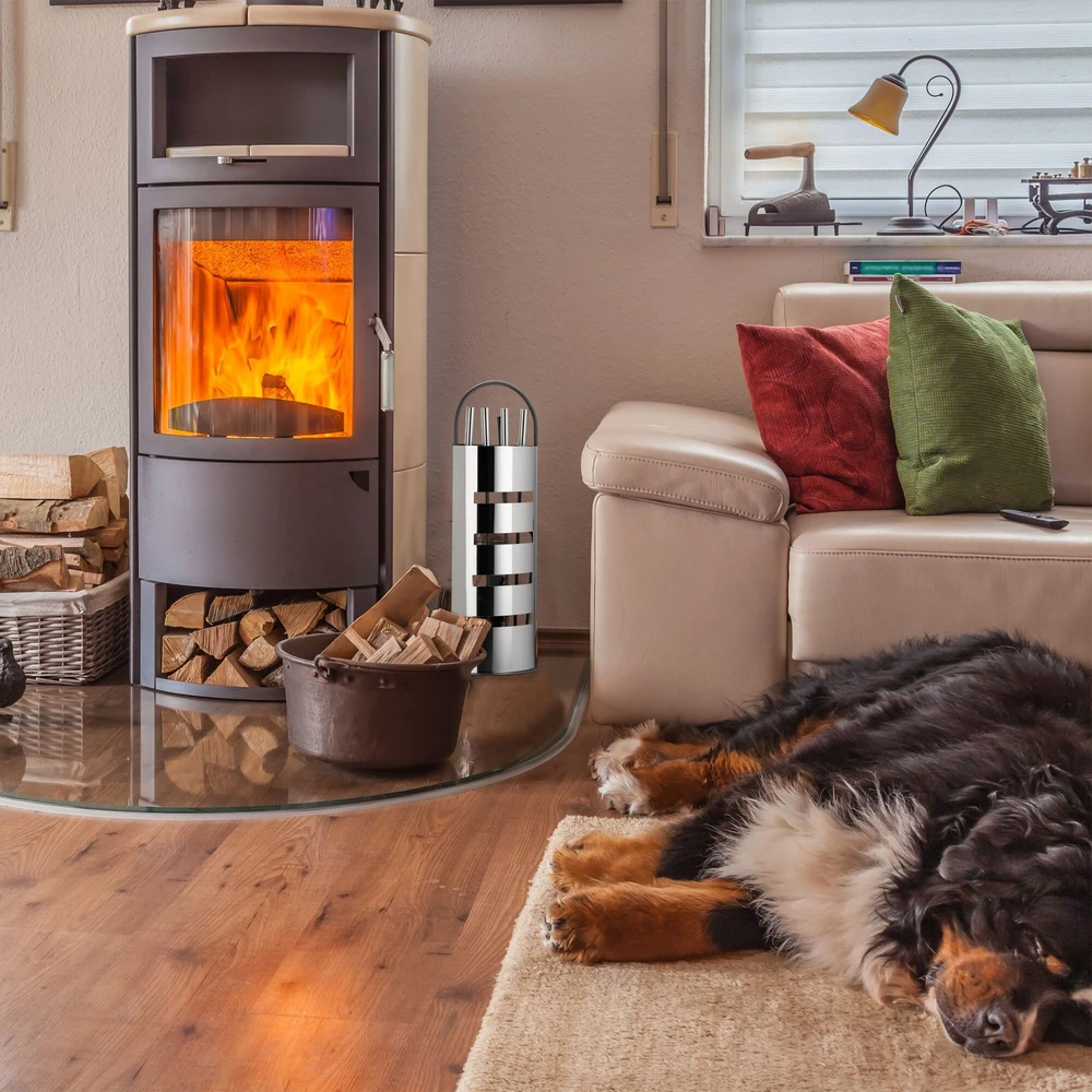 Relaxdays Modernus 5 dalių židinio įrankių rinkinys