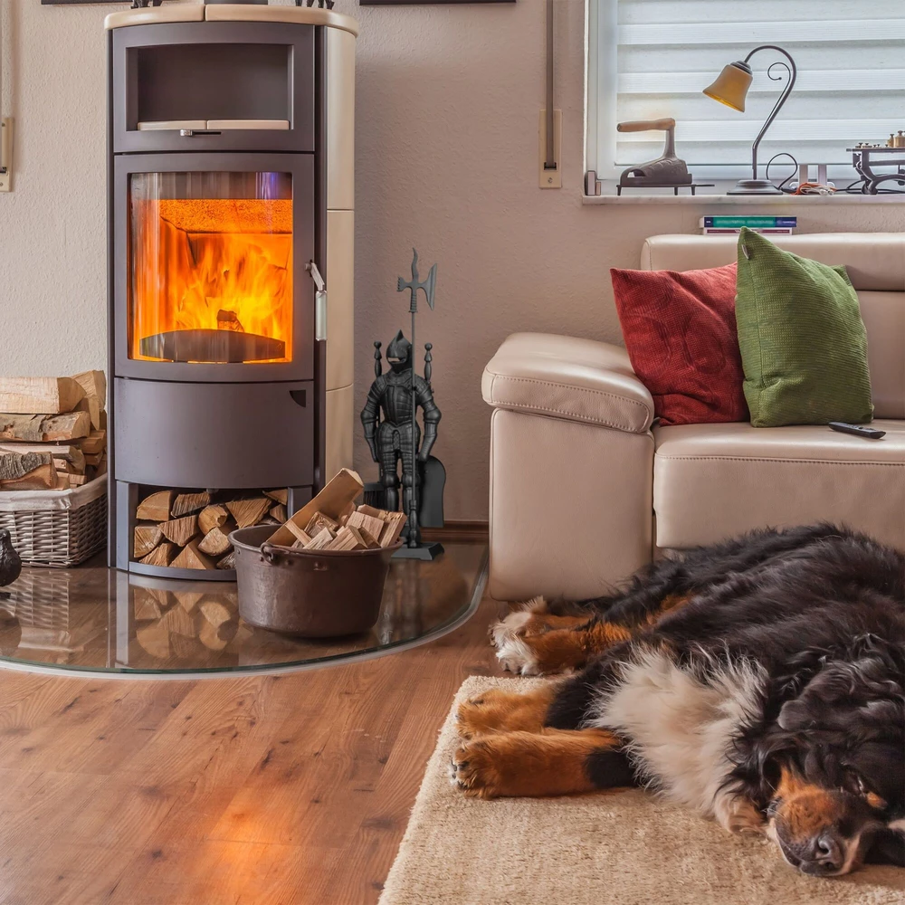 Relaxdays 4 dalių ketaus židinio įrankių rinkinys