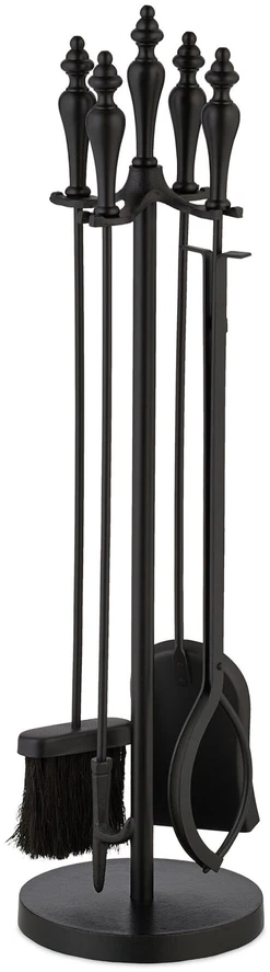 Relaxdays Židinio įrankių rinkinys, 77x20.5x20.5 cm, juoda, metalas