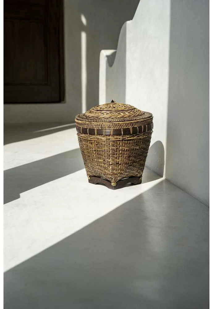 Bazaar Saugojimo krepšys, koloninis, 0,35x0,35x0,4 m, natūraliai ruda