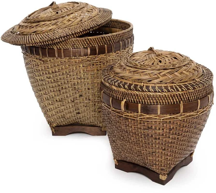 Bazaar Saugojimo krepšys, koloninis, 0,42x0,42x0,45 m, natūraliai rudas