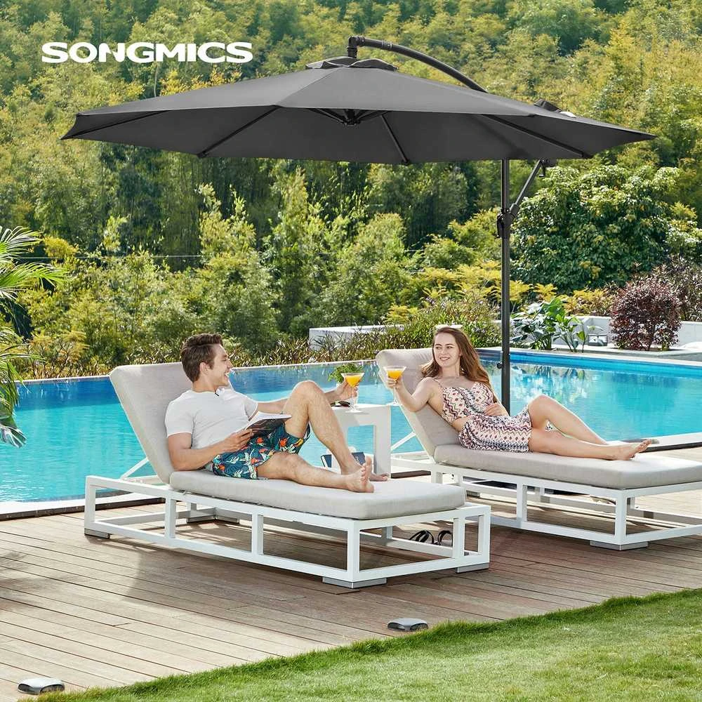 Songmics Skėčiai su rankenėle, skirta atidaryti ir uždaryti