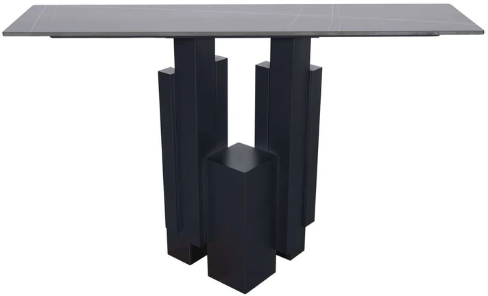 Siauras konsolinis staliukas, 120 cm, Modig, juodas