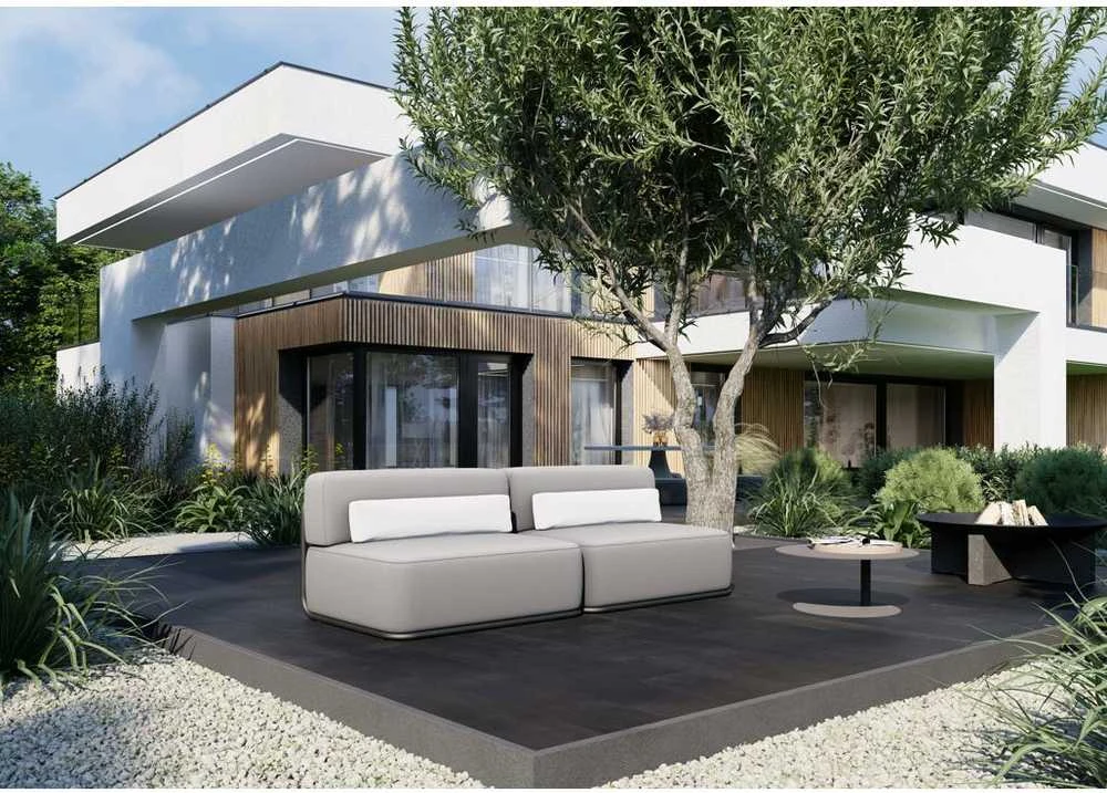 Sofa Sitsit Baldų sistema, STRAW 2', 0.8x2.04x0.78 m, Pilka