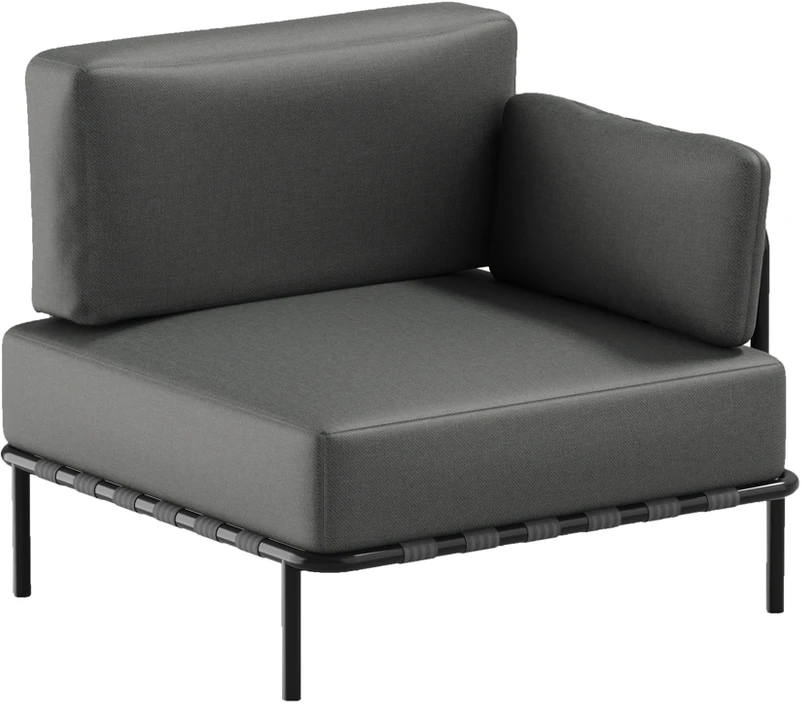 Sofa Sitsit Galinių Elementas, Salve, 78x78x78 cm, Tamsiai Pilka