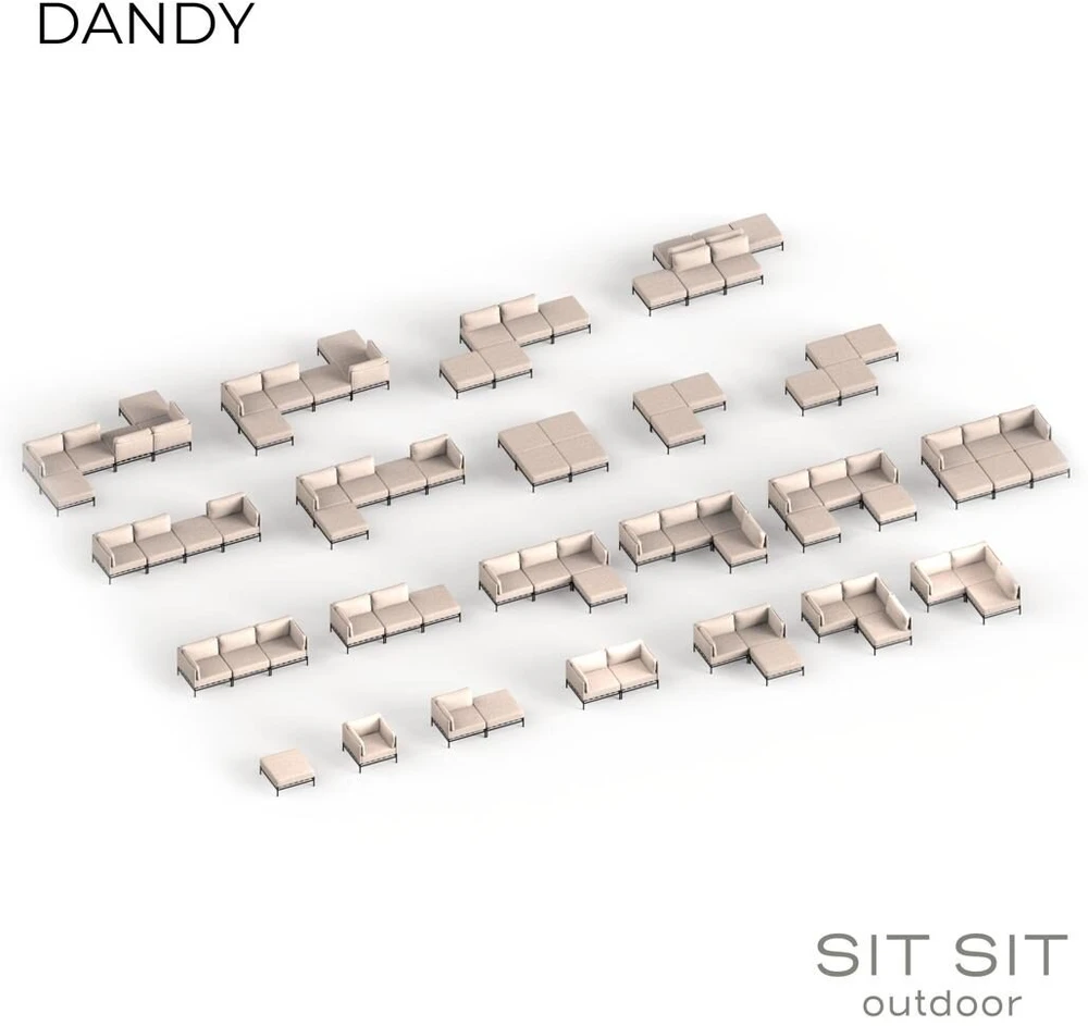 Sitsit Kėdė, Dandy, 78x78 cm, Pilka