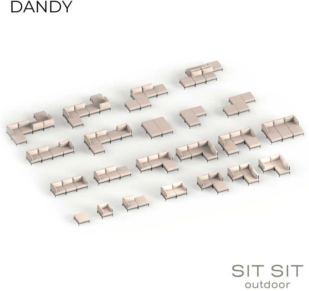 Sitsit Kėdė, Dandy, 78x78 cm, Pilka