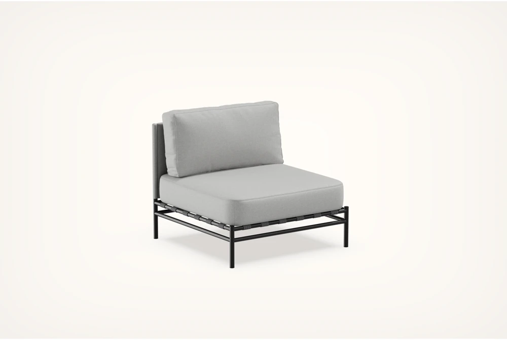 Sofa Sitsit Lauko Baldai, Dandy Vieno Modulio, 78x78x78 cm, Pilka