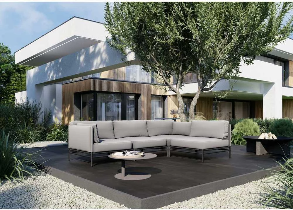 Sofa Sitsit Lauko Baldai, Dandy Vieno Modulio, 78x78x78 cm, Pilka