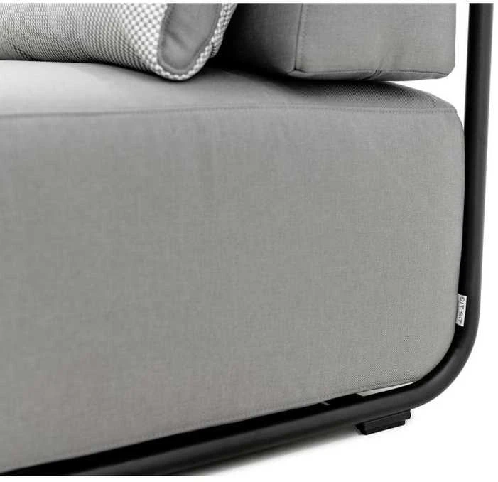 Sofa Sitsit Lauko baldų rinkinys, STRAW, 0.8x3.06x0.78 m, Pilka